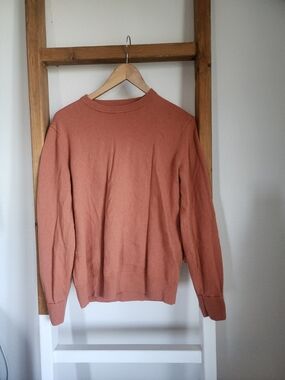 Everlane Cashmere Crewneck Sweater in Rusty Coral - Sz Small
